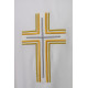 Gesticktes Messgewand in Ecru - Kreuz (15)