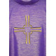 Lila Messgewand gestickt - Kreuz (18)