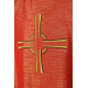 Rotes gesticktes Messgewand - Kreuz (18)
