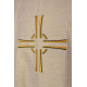 Messgewand ecru gestickt - Kreuz (18)