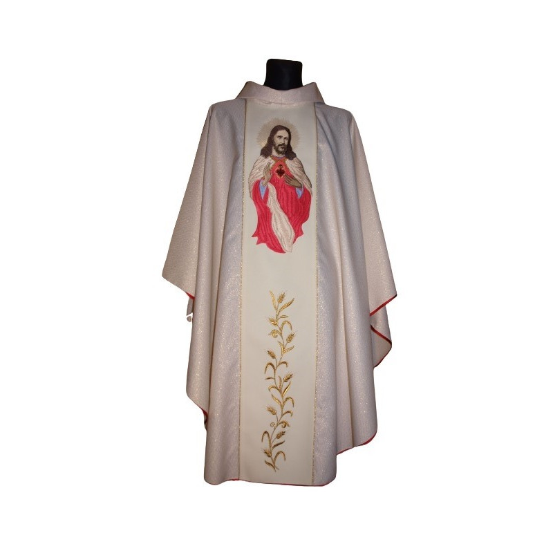 Gesticktes Messgewand Heiligstes Herz Jesu