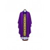 Lila Messgewand gestickt - Kreuz, Ornament (19)