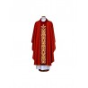 Gesticktes rotes Messgewand - Kreuz, Ornament (19)