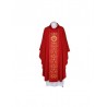 Rotes besticktes Messgewand, Gürtel aus Satin - IHS (23)