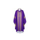 Gesticktes violettes Messgewand - goldene Streifen (26)