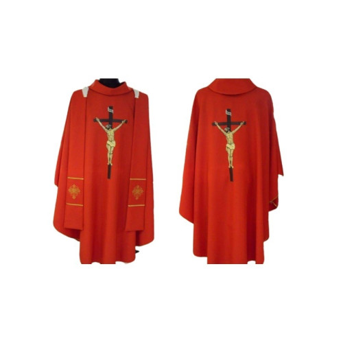 Gesticktes Messgewand Herr Jesus am Kreuz - Karfreitag