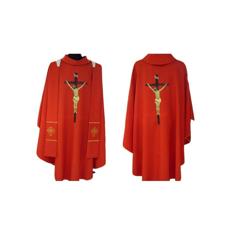 Gesticktes Messgewand Herr Jesus am Kreuz - Karfreitag