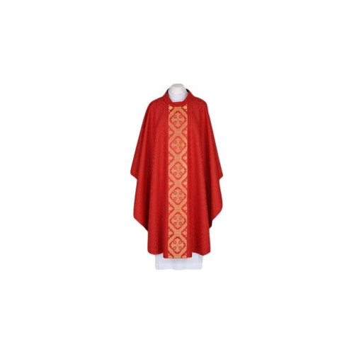 Besticktes Messgewand rot - gewebter, eleganter Gürtel (53)