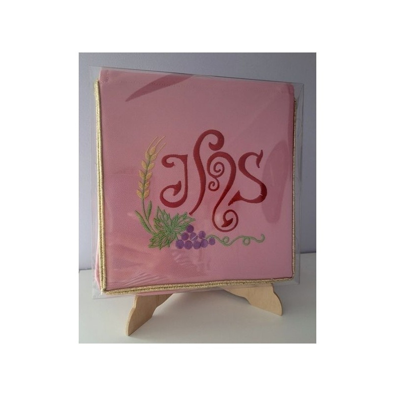 Schleimbeutel für Kranke, rosa gestickt