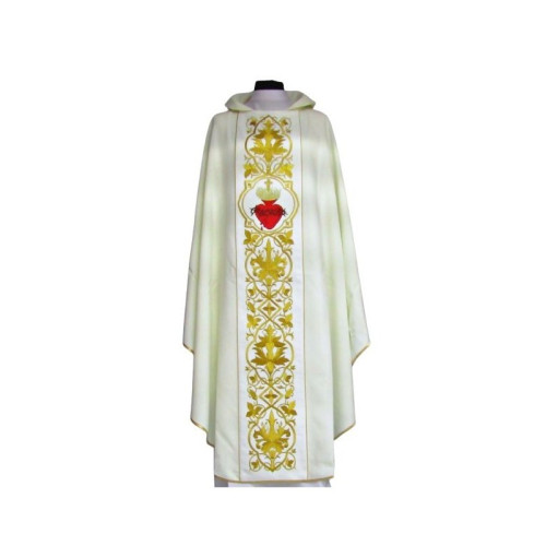 Reich besticktes Messgewand - Herz des Herrn Jesus