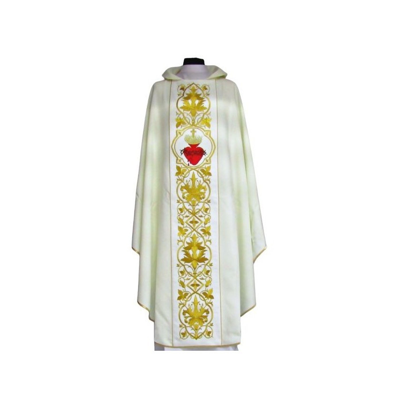 Reich besticktes Messgewand - Herz des Herrn Jesus