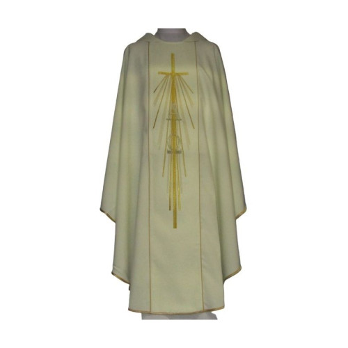 Gesticktes Messgewand Alpha und Omega - liturgische Farben (11)