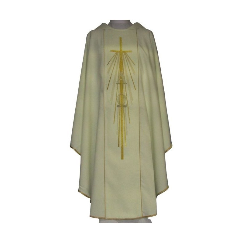Gesticktes Messgewand Alpha und Omega - liturgische Farben (11)