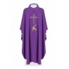 Gesticktes Messgewand mit IHS-Symbol - violett (H3)