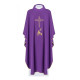 Gesticktes Messgewand mit IHS-Symbol - violett (H3)