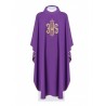 Gesticktes Messgewand mit IHS-Symbol - violett (H5)