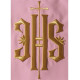 Gesticktes Messgewand mit IHS-Symbol - rosa (H5)