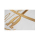Alpha Omega gesticktes Messgewand - ecru (H6)