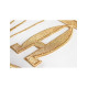 Alpha Omega gesticktes Messgewand - ecru (H6)