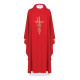 Alpha Omega gesticktes Messgewand - rot (H6)