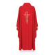 Alpha Omega gesticktes Messgewand - rot (H6)