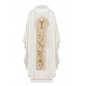 Messgewand bestickt mit dem Symbol des eucharistischen Kelches - ecru (H12)