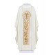 Messgewand bestickt mit dem Symbol des eucharistischen Kelches - ecru (H12)