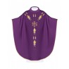 Messgewand mit gesticktem IHS-Traubensymbol - violett (H13)