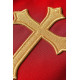 Gesticktes Messgewand mit IHS-Traubensymbol - rot (H13)
