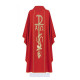 Alpha und Omega gesticktes Messgewand - rot (H15)