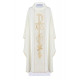 Alpha und Omega gesticktes Messgewand - ecru (H15)