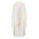 Alpha und Omega gesticktes Messgewand - ecru (H15)