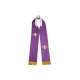 Bestickte Priesterstola - lila (3)