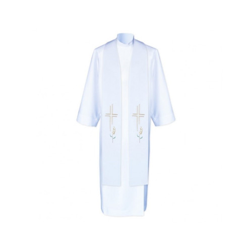 Priesterstola Kreuz und Ohren - gestickt (5)