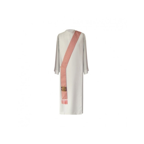 Stola des Diakons blassrosa - Jacquard