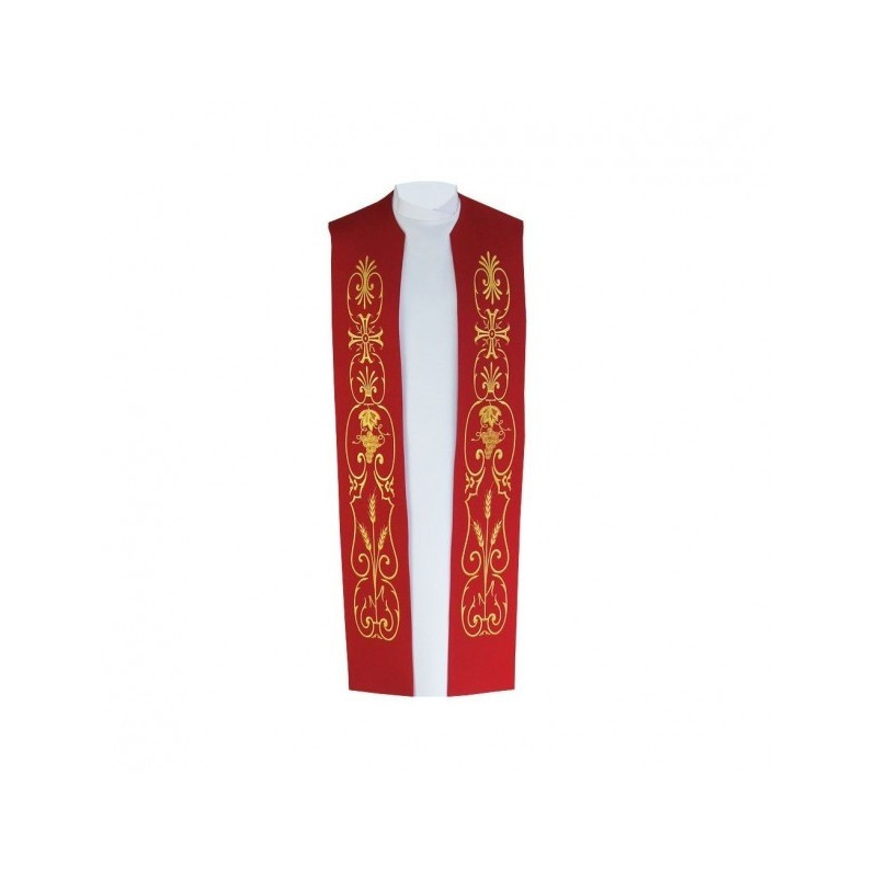 Priesterstola aus Baumwolle - Goldstickerei