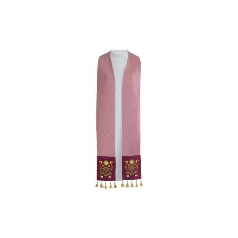 Priesterstola mit Sprossen, Jacquard (2 Farben)