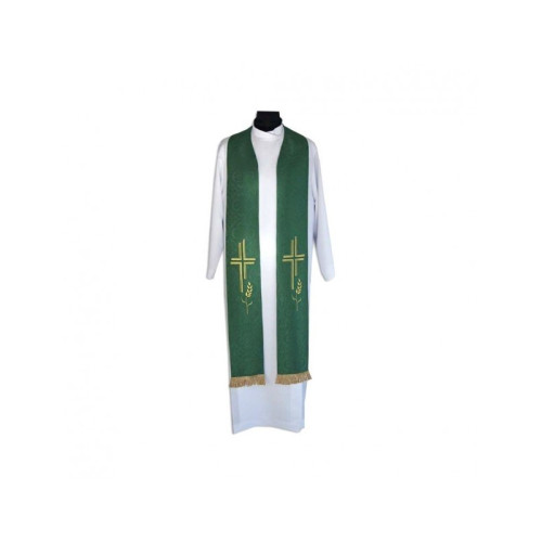 Stola des Priesters mit Kreuz und Ohren mit Quasten (5)