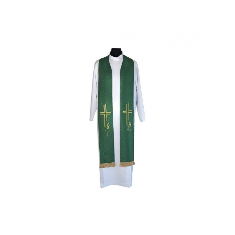 Stola des Priesters mit Kreuz und Ohren mit Quasten (5)