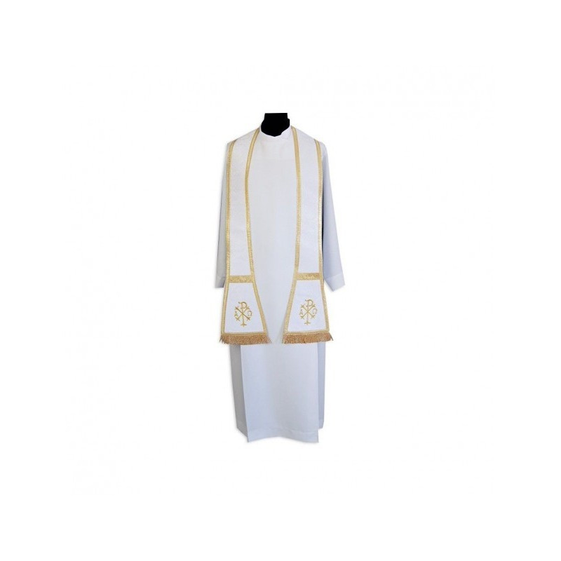 Römische Stola mit Goldbändern, Jacquard-Stoff (1)