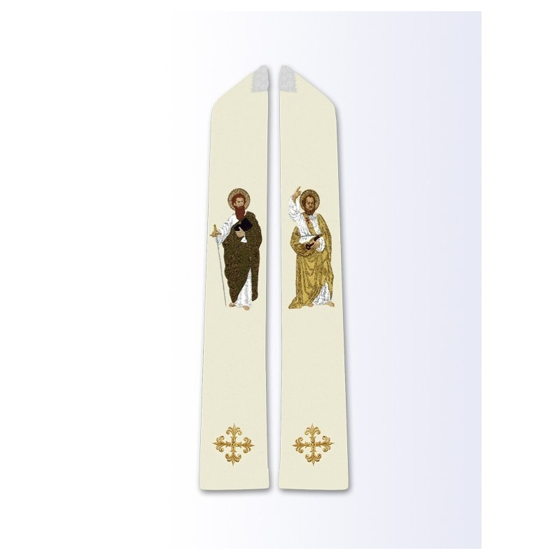 Stola mit dem Bildnis des Heiligen Petrus und des Heiligen Paulus