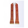 Bestickte römische Stola - Material Samt - liturgische Farben