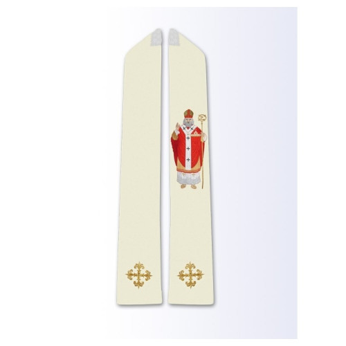 Stola mit Abbildung des Heiligen Nikolaus.