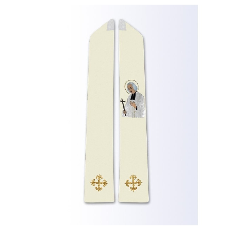Stola mit dem Bild des Heiligen Johannes Maria Vianney