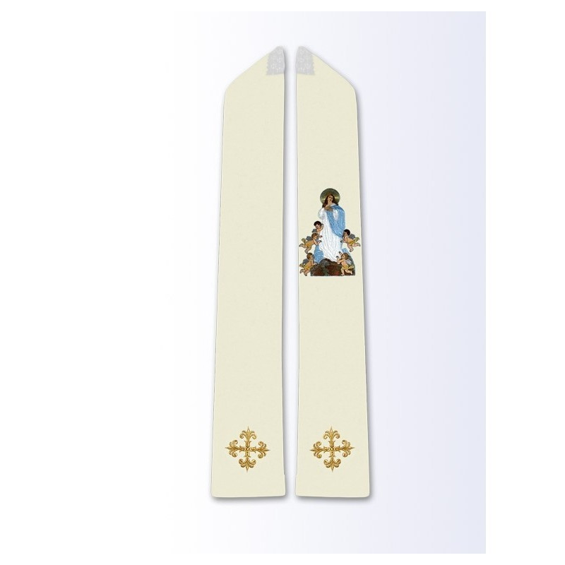 Stola mit dem Bild der Himmelfahrt der seligen Jungfrau Maria