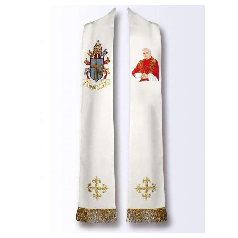 Stola mit dem Bildnis des Heiligen Johannes Paul II (B)
