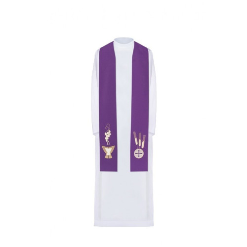 Bestickte Stola - liturgische Farben (9)