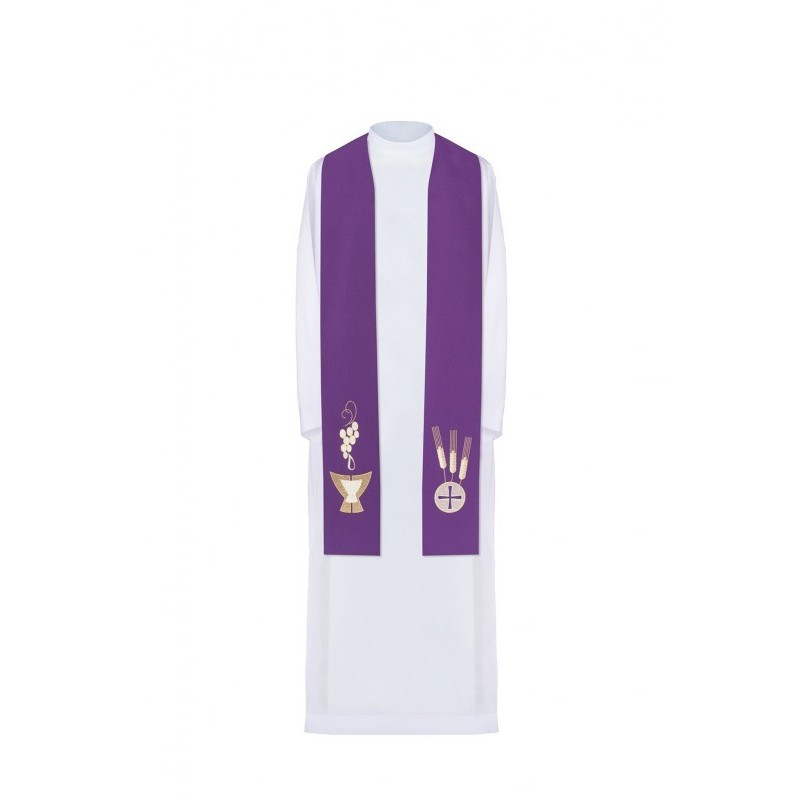 Bestickte Stola - liturgische Farben (9)