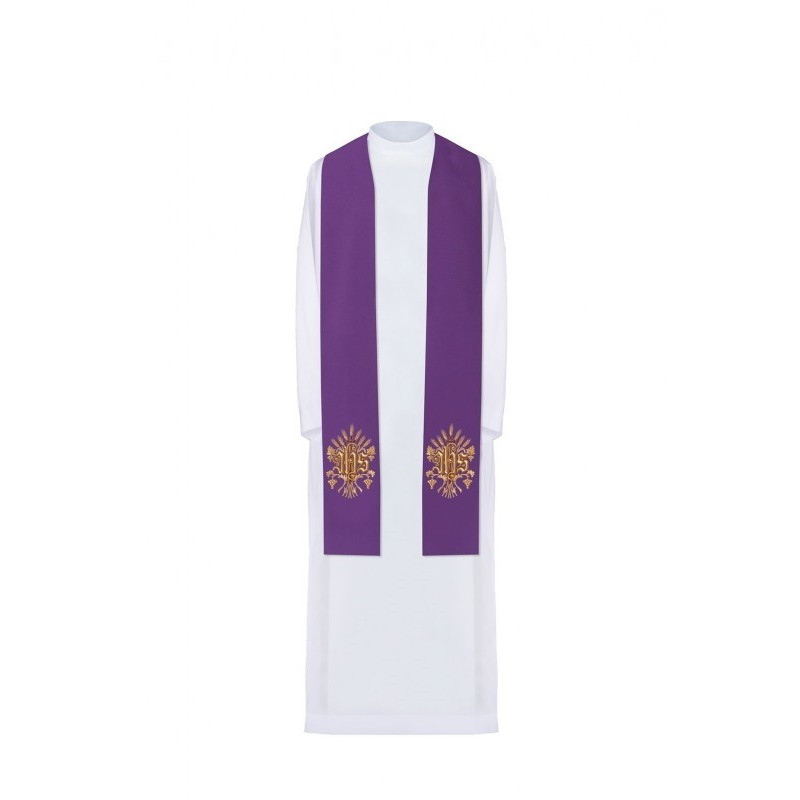 Bestickte Stola - liturgische Farben (26)