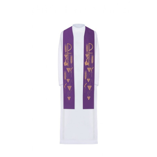 Gestickte Stola - liturgische Farben (27)